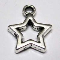 Anhänger offener Silber-Stern