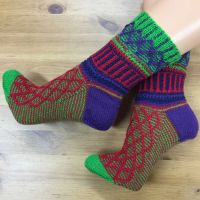 Set: Socken *MixUp #5* & 4 x Lang Yarns JAWOLL