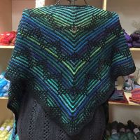 Crescent-Shaped Shawl *Visione*