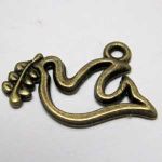 Anhänger Friedenstaube bronzefarben