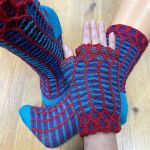 Set: Armstulpen und Socken *Quadrix* & 3 x Lang Yarns JAWOLL