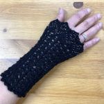 Wristwarmer *BlackMagic* with beads