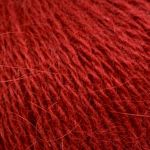 Set: Tuch *LandZauber* & Schulana Angora Fashion Dunkelrot & Schwarz